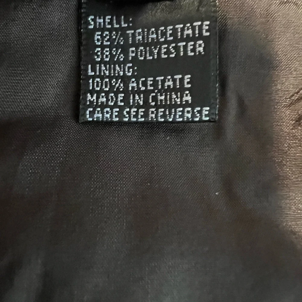 Carmen Marc Valvo Brown Embellished Evening Blouse Women’s Size 8 Back Zipper - Picture 6 of 7